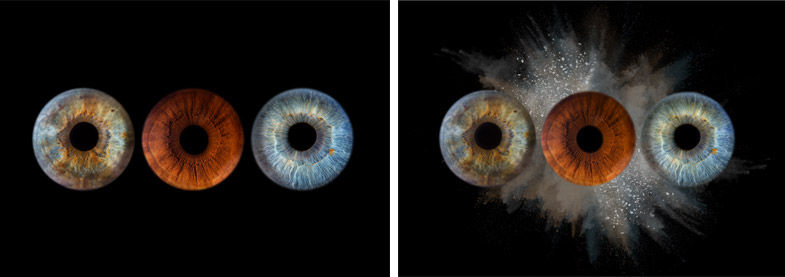 Fotografiranje oči kot posebno darilo za družine in prijatelje